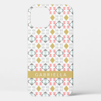 Klassiek geometrisch patroon in grijs gepersonalis