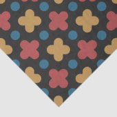 Klassiek Geometrisch Rood Geel Tissuepapier (Detail)