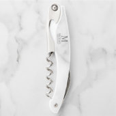 Klassiek gepersonaliseerd bruidsjonker monogram en kurkentrekker (Voorkant)