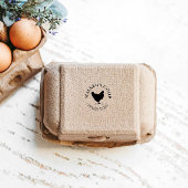 klassiek gepersonaliseerd eierstempel rubberstempel