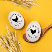 klassiek gepersonaliseerd eierstempel rubberstempel