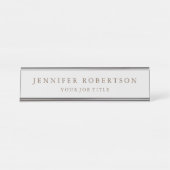 Klassiek gepersonaliseerd Gepersonaliseerd Bureau Naambordje (Voorkant)