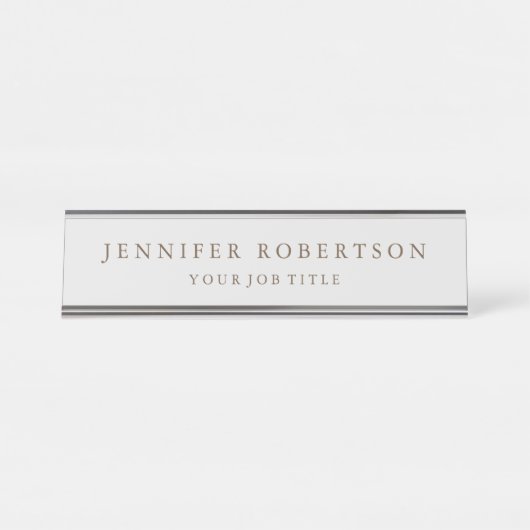 Klassiek gepersonaliseerd Gepersonaliseerd Bureau Naambordje (Voorkant)