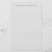 Klassiek gepersonaliseerd Gepersonaliseerd minimal Briefpapier (Voorkant)