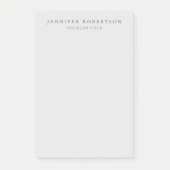 Klassiek gepersonaliseerd Gepersonaliseerd minimal Post-it® Notes (Voorkant)