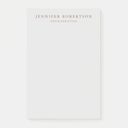 Klassiek gepersonaliseerd Gepersonaliseerd minimal Post-it® Notes (Voorkant)