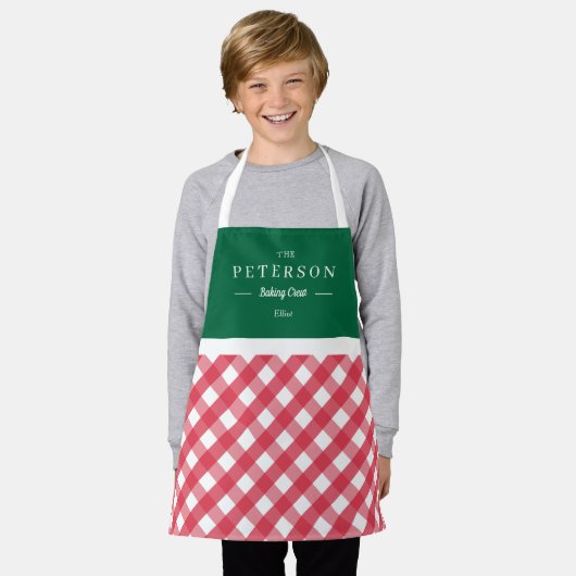 Klassiek gepersonaliseerd Kind Apron Schort (Gedragen)
