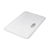 Klassiek gepersonaliseerd monogram badmat (Gekanteld)