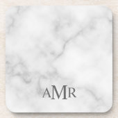 Klassiek gepersonaliseerd monogram bier onderzetter (Voorkant)