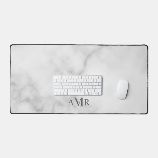 Klassiek gepersonaliseerd monogram bureaumat (Keyboard & Muis)