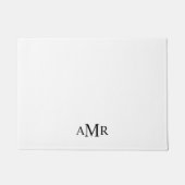 Klassiek gepersonaliseerd monogram deurmat (Voorkant)
