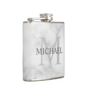Klassiek gepersonaliseerd monogram en de Marmer va Heupfles (Rechts)
