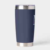 Klassiek gepersonaliseerd monogram en naam geïsoleerde drinkbeker (Voorkant)