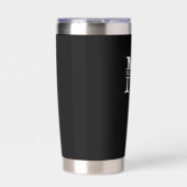 Klassiek gepersonaliseerd monogram en naam geïsoleerde drinkbeker (Voorkant)