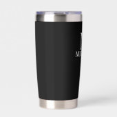 Klassiek gepersonaliseerd monogram en naam geïsoleerde drinkbeker (Voorkant)