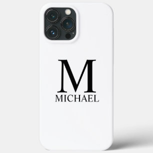 Klassiek gepersonaliseerd monogram en naam Hoesje- Case-Mate iPhone Case