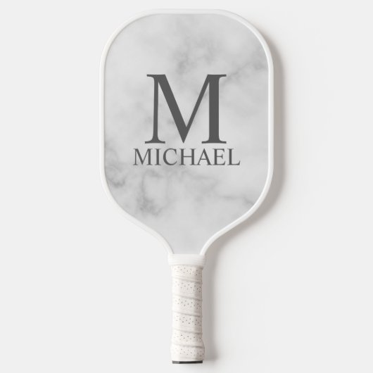 Klassiek gepersonaliseerd monogram en naam Pickleb Pickleball Paddle (Voorkant)