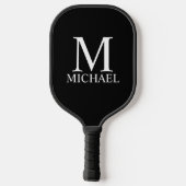 Klassiek gepersonaliseerd monogram en naam Pickleb Pickleball Paddle (Achterkant)