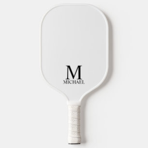 Klassiek gepersonaliseerd monogram en naam Pickleb Pickleball Paddle