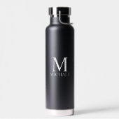 Klassiek gepersonaliseerd monogram en naam waterfles (Links)
