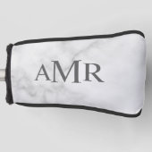 Klassiek gepersonaliseerd monogram golfheadcover (Voorkant)