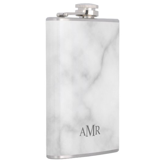 Klassiek gepersonaliseerd monogram heupfles (Rechts)