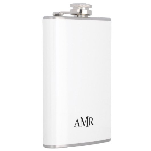 Klassiek gepersonaliseerd monogram heupfles (Rechts)