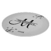 Klassiek gepersonaliseerd monogram Initiaal Snijplank (Hoek)