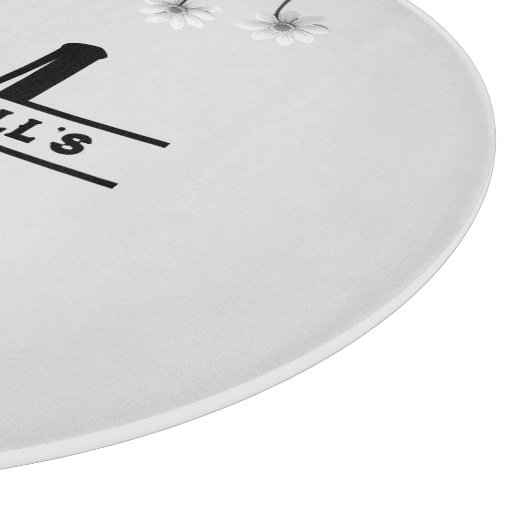 Klassiek gepersonaliseerd monogram Initiaal Snijplank (Hoek)