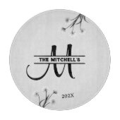 Klassiek gepersonaliseerd monogram Initiaal Snijplank (Voorkant)