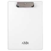 Klassiek gepersonaliseerd monogram klembord (Voorkant)