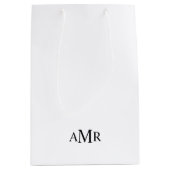 Klassiek gepersonaliseerd monogram medium cadeauzakje (Voorkant)