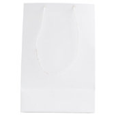 Klassiek gepersonaliseerd monogram medium cadeauzakje (Achterkant)