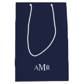 Klassiek gepersonaliseerd monogram medium cadeauzakje (Voorkant)