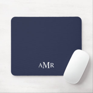 Klassiek gepersonaliseerd monogram muismat