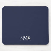 Klassiek gepersonaliseerd monogram muismat (Voorkant)