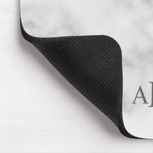 Klassiek gepersonaliseerd monogram muismat (Hoek)