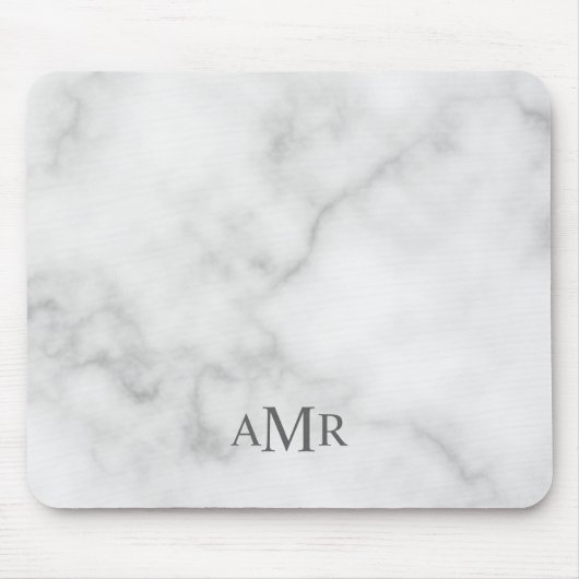 Klassiek gepersonaliseerd monogram muismat (Voorkant)