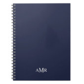 Klassiek gepersonaliseerd monogram notitieboek (Voorkant)