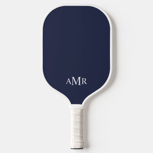Klassiek gepersonaliseerd monogram pickleball paddle (Voorkant)