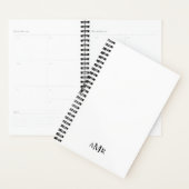 Klassiek gepersonaliseerd monogram planner (Display)
