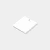 Klassiek gepersonaliseerd monogram post-it® notes (Schuin)