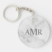Klassiek gepersonaliseerd monogram sleutelhanger (Voorkant)