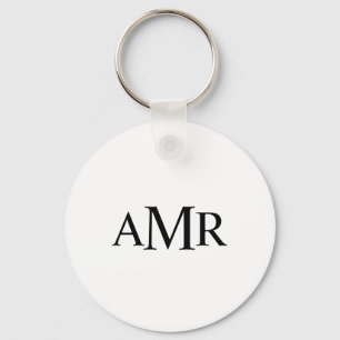 Klassiek Gepersonaliseerd Monogram Sleutelhanger