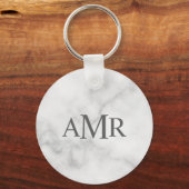 Klassiek gepersonaliseerd monogram sleutelhanger (Voorkant)