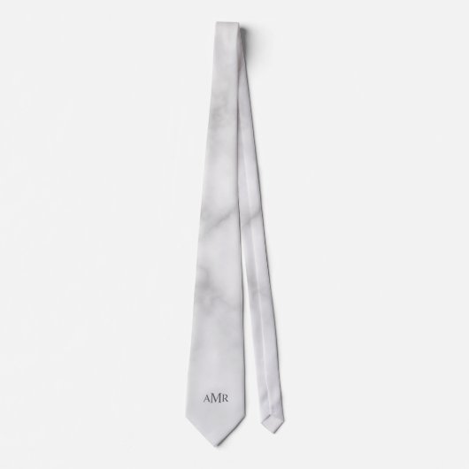 Klassiek gepersonaliseerd monogram stropdas (Voorkant)