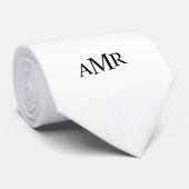 Klassiek gepersonaliseerd monogram stropdas (Opgerold)