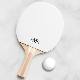 Klassiek gepersonaliseerd monogram tafeltennisbatje