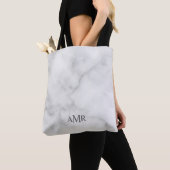 Klassiek gepersonaliseerd monogram tote bag (Dichtbij)