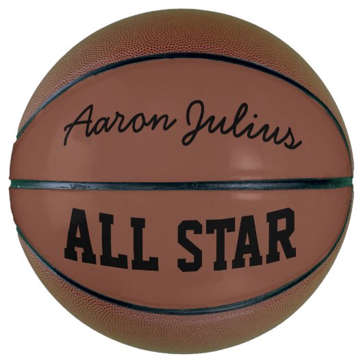 Klassiek gepersonaliseerd naam basketbal sportcade (Voorkant)